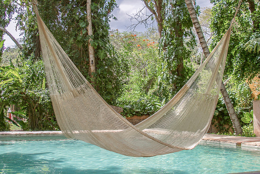 Cream Solace — Queen Super Nylon Mexican Hammock
